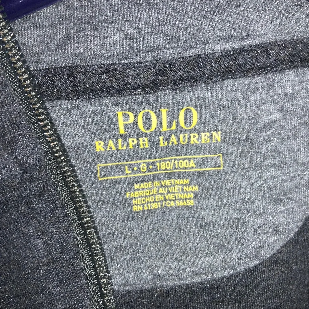 Polo Ralph Lauren 1/4 Zip pullover Size L Cotton Blend Mock neck